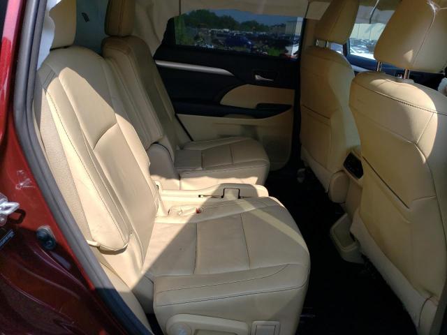 5TDJKRFH9ES009896 - 2014 TOYOTA HIGHLANDER XLE Bordo foto 11