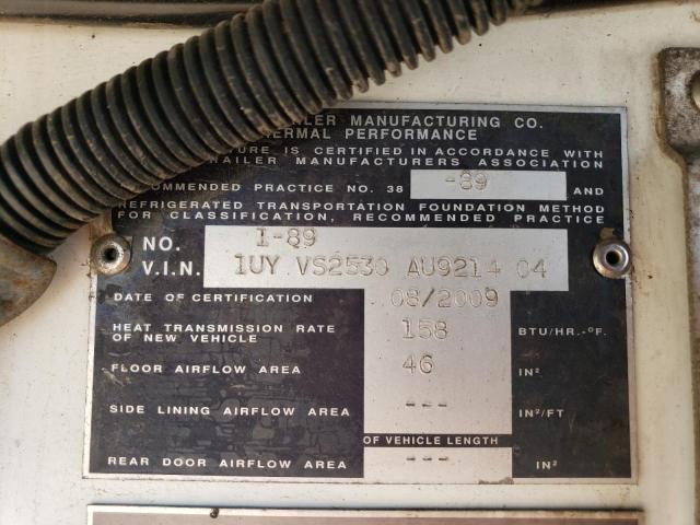 1UYVS2530AU921404 - 2010 UTILITY TRAILER WHITE photo 10