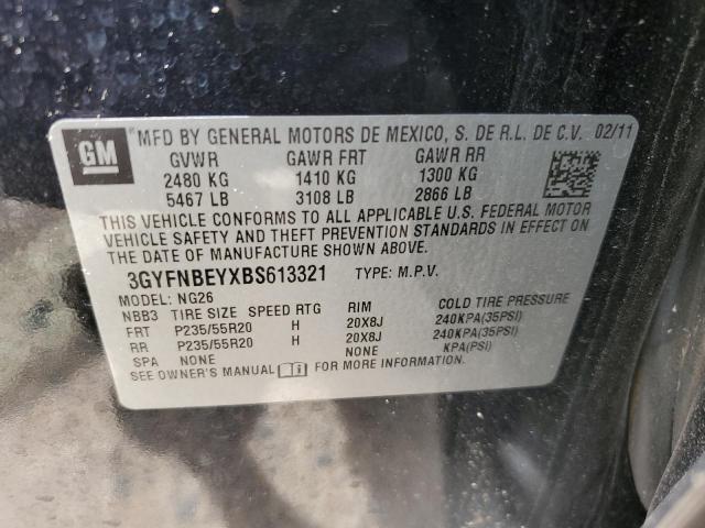 3GYFNBEYXBS613321 - 2011 CADILLAC SRX PERFORMANCE COLLECTION Қара фото 13