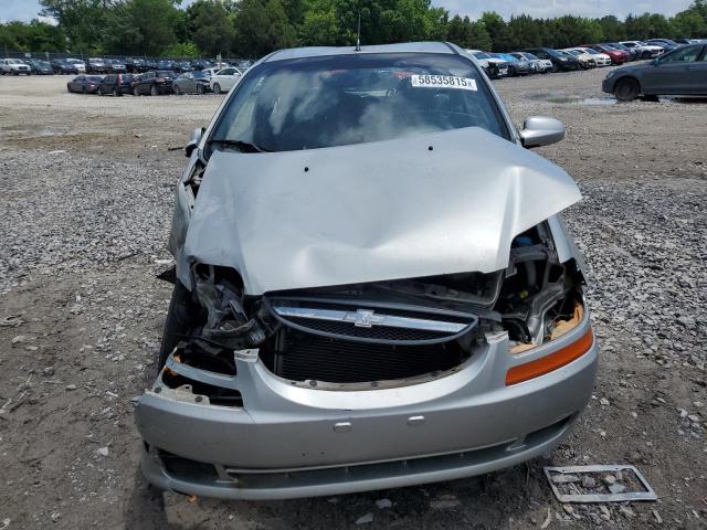 KL1TD62625B444960 - 2005 CHEVROLET AVEO BASE Gümüş foto 5