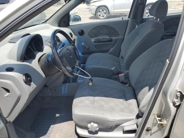 KL1TD62625B444960 - 2005 CHEVROLET AVEO BASE Gümüş foto 7