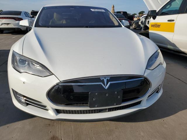 5YJSA1E13FF118714 - 2015 TESLA MODEL S WHITE photo 5