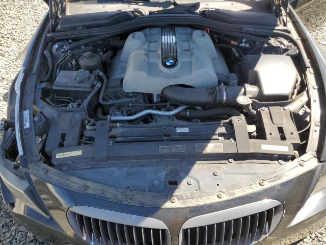 WBAEH73465B191552 - 2005 BMW 645 CI AUTOMATIC BLACK photo 11