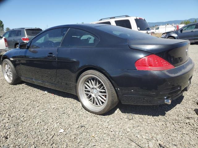 WBAEH73465B191552 - 2005 BMW 645 CI AUTOMATIC BLACK photo 2