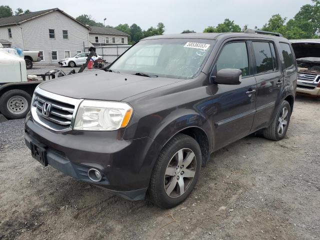 5FNYF4H97CB083413 - 2012 HONDA PILOT TOURING GRAY photo 1