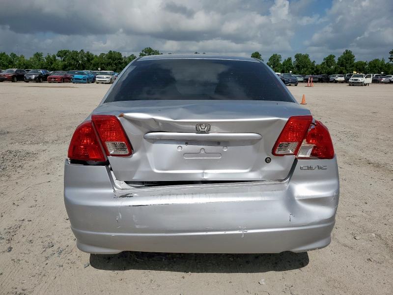 2HGES16334H534488 - 2004 HONDA CIVIC DX VP SILVER photo 6