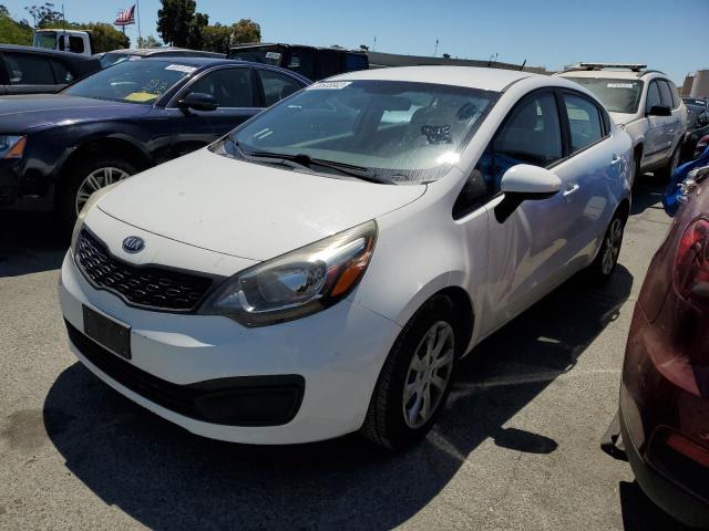 KNADM4A32D6154828 - 2013 KIA RIO LX WHITE photo 1