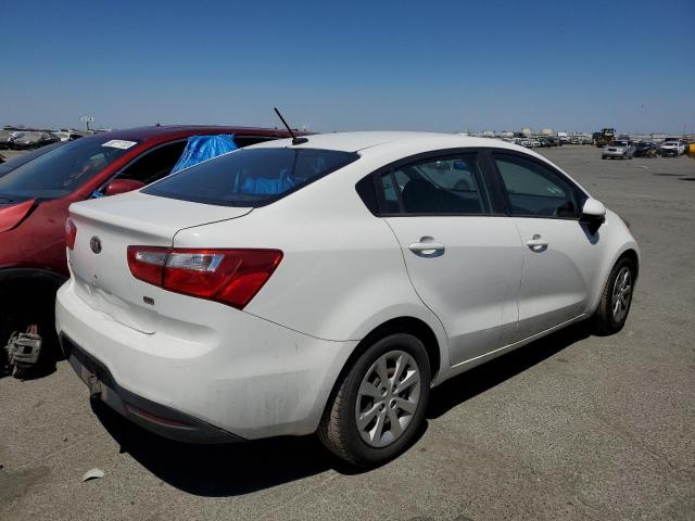 KNADM4A32D6154828 - 2013 KIA RIO LX WHITE photo 3