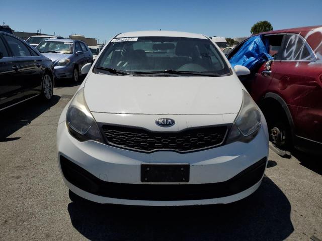 KNADM4A32D6154828 - 2013 KIA RIO LX WHITE photo 5