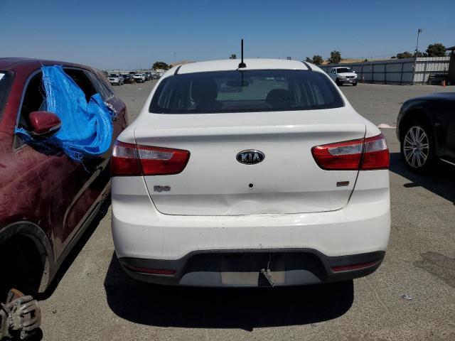 KNADM4A32D6154828 - 2013 KIA RIO LX WHITE photo 6