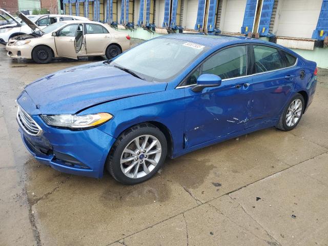 3FA6P0LU0HR285465 - 2017 FORD FUSION SE HYBRID BLUE photo 1