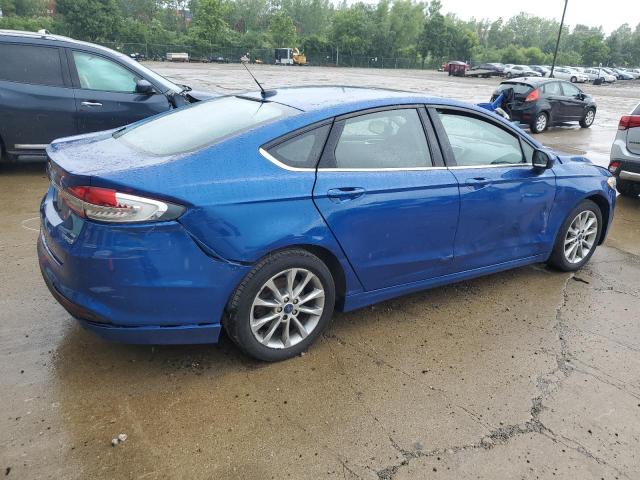 3FA6P0LU0HR285465 - 2017 FORD FUSION SE HYBRID BLUE photo 3