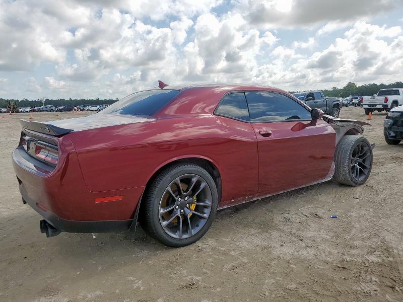 2C3CDZFJ8NH160236 - 2022 DODGE CHALLENGER R/T SCAT PACK BURGUNDY photo 3