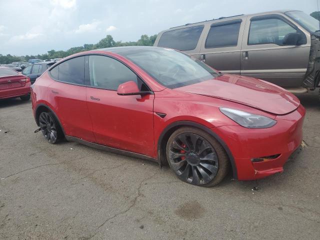 7SAYGDEF3PF750297 - 2023 TESLA MODEL Y 红色 照片 4
