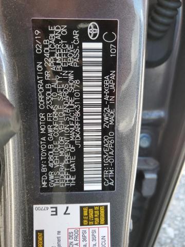 JTDKARFP8K3110178 - 2019 TOYOTA PRIUS PRIM 灰色 照片 12