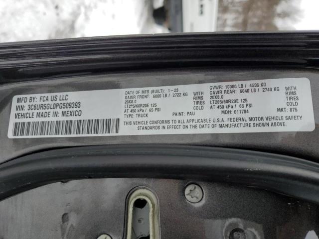 3C6UR5GL0PG509393 - 2023 RAM 2500 LONGHORN GRAY photo 12