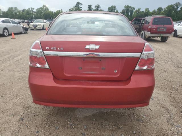 KL1TD56668B008007 - 2008 CHEVROLET AVEO BASE RED photo 6
