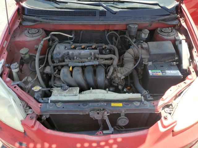 2T1KR32E53C035443 - 2003 TOYOTA COROLLA MA XR RED photo 11