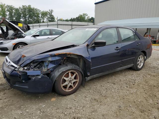 1HGCM55137A181388 - 2007 HONDA ACCORD VALUE BLUE photo 1