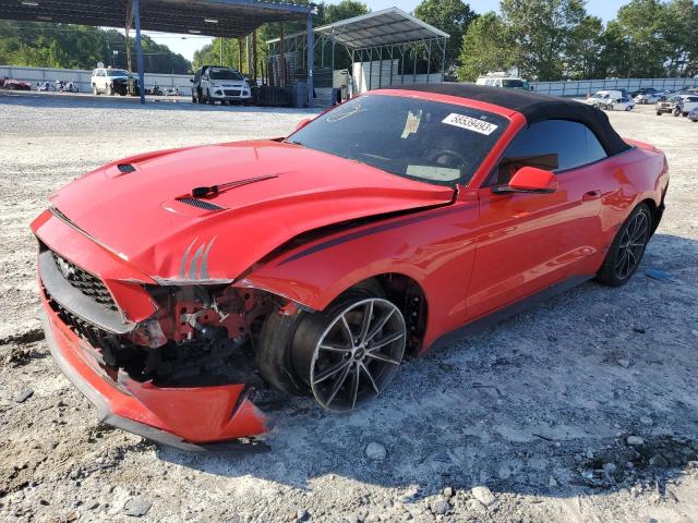 1FATP8UH1J5123999 - 2018 FORD MUSTANG RED photo 1
