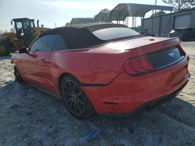 1FATP8UH1J5123999 - 2018 FORD MUSTANG RED photo 2