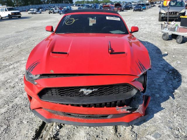 1FATP8UH1J5123999 - 2018 FORD MUSTANG RED photo 5