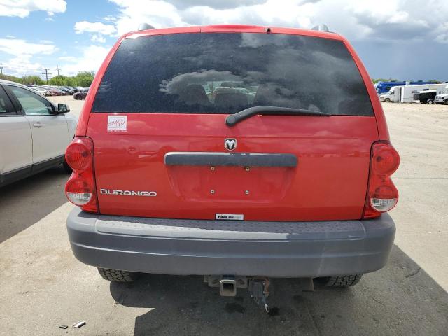 1D4HB38N05F574927 - 2005 DODGE DURANGO ST RED photo 6