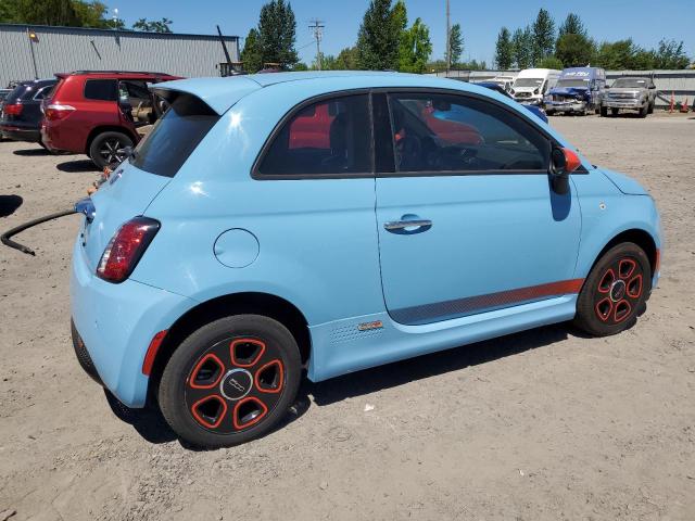 3C3CFFGE4FT741249 - 2015 FIAT 500 ELECTRIC BLUE photo 3