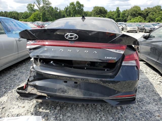 5NPLP4AG2MH034655 - 2021 HYUNDAI ELANTRA LIMITED BLACK photo 6