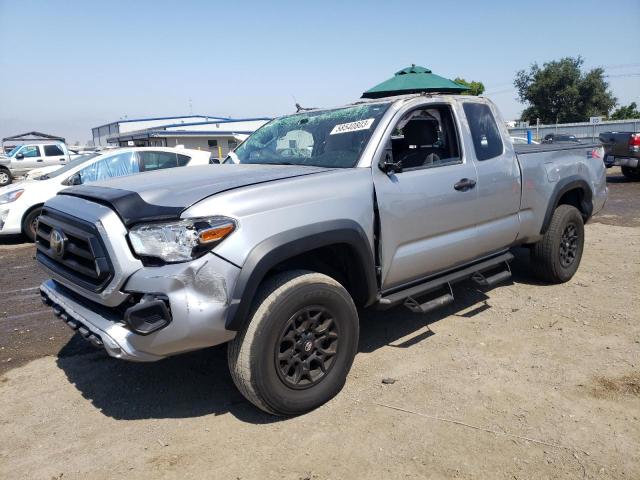 3TYRX5GN4LT000414 - 2020 TOYOTA TACOMA ACCESS CAB ვერცხლისფერი ფოტო 1