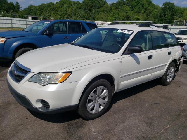 4S4BP60C397327333 - 2009 SUBARU OUTBACK WHITE photo 1