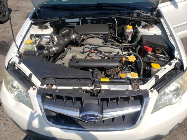 4S4BP60C397327333 - 2009 SUBARU OUTBACK WHITE photo 11