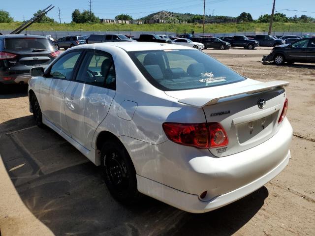 2T1BU4EE7AC487830 - 2010 TOYOTA COROLLA BASE WHITE photo 2