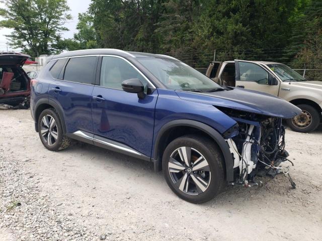 JN8AT3CB4MW227869 - 2021 NISSAN ROGUE SL BLUE photo 4