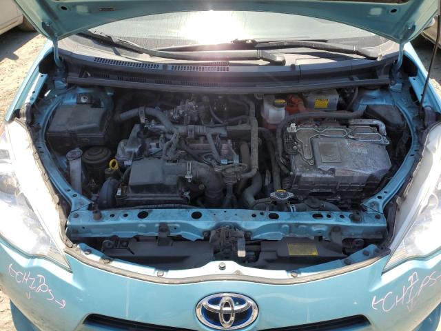 JTDKDTB34D1055833 - 2013 TOYOTA PRIUS C TURQUOISE photo 11