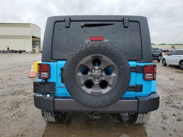 1C4BJWDG7HL566263 - 2017 JEEP WRANGLER U SPORT BLUE photo 6