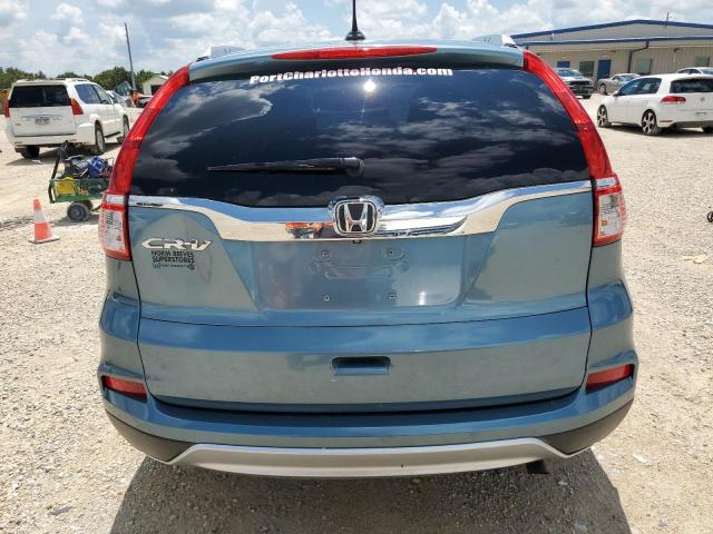 2HKRM3H77FH518228 - 2015 HONDA CR-V EXL TURQUOISE photo 6