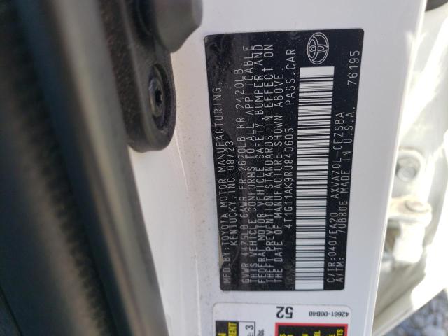 4T1G11AK9RU840605 - 2024 TOYOTA CAMRY SE NIGHT SHADE WHITE photo 12