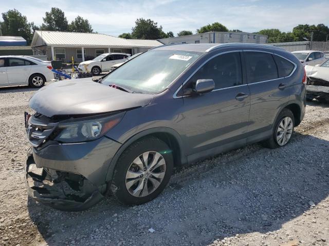 2HKRM3H79EH541721 - 2014 HONDA CR-V EXL GRAY photo 1