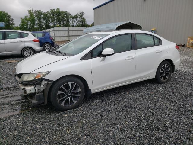 19XFB2F92DE065936 - 2013 HONDA CIVIC EXL WHITE photo 1