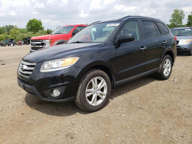 5XYZKDAG5CG109895 - 2012 HYUNDAI SANTA FE LIMITED BLACK photo 1