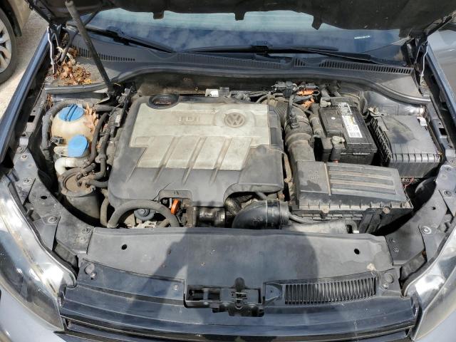 WVWNM7AJ1DW126185 - 2013 VOLKSWAGEN GOLF GRAY photo 11