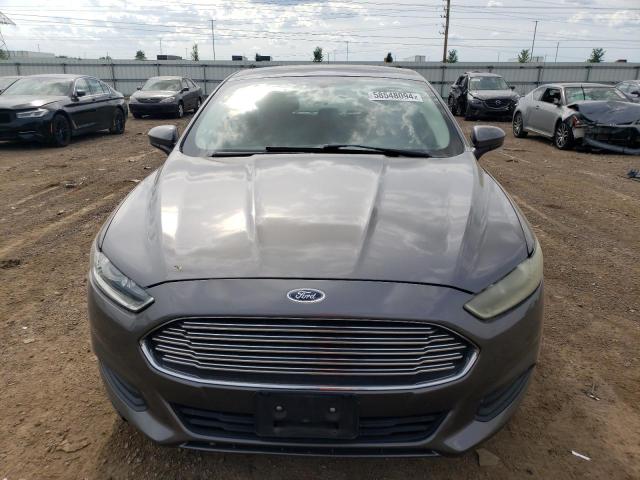 3FA6P0G76DR357607 - 2013 FORD FUSION S GRAY photo 5