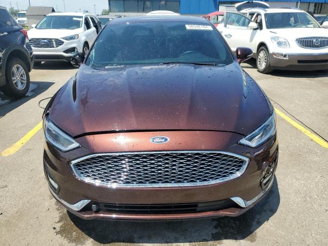 3FA6P0RU7KR211748 - 2019 FORD FUSION TITANIUM BROWN photo 5