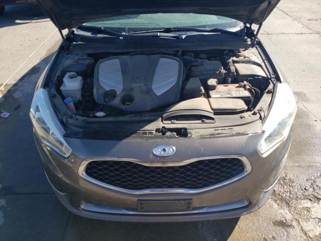 KNALN4D76E5125962 - 2014 KIA CADENZA PREMIUM BROWN photo 11