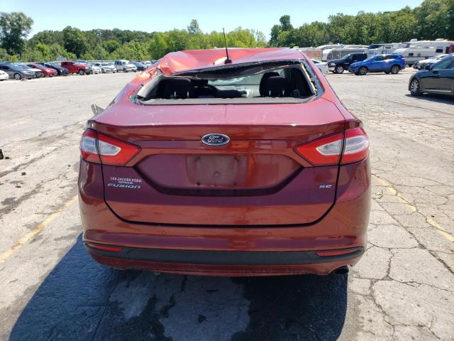 3FA6P0H70ER267515 - 2014 FORD FUSION SE RED photo 6