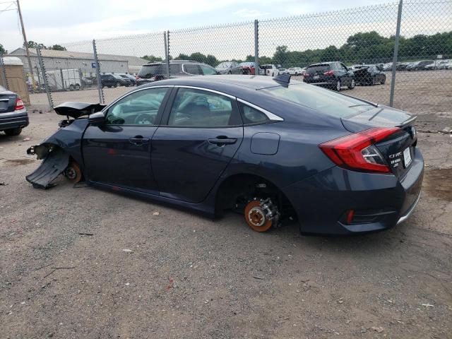 19XFC1F72KE200335 - 2019 HONDA CIVIC EXL Կապույտ լուսանկար 2