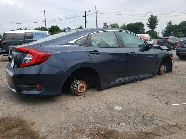 19XFC1F72KE200335 - 2019 HONDA CIVIC EXL Կապույտ լուսանկար 3