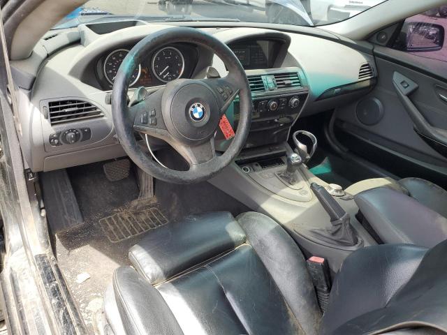 WBAEH73415B216261 - 2005 BMW 645 CI AUTOMATIC BLACK photo 8