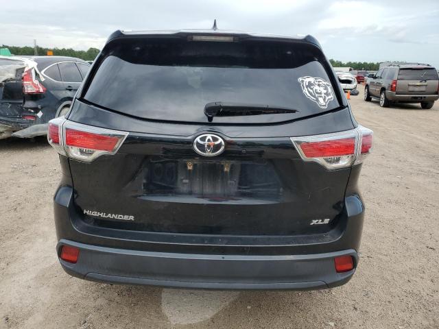 5TDKKRFH0GS501529 - 2016 TOYOTA HIGHLANDER XLE Սև լուսանկար 6